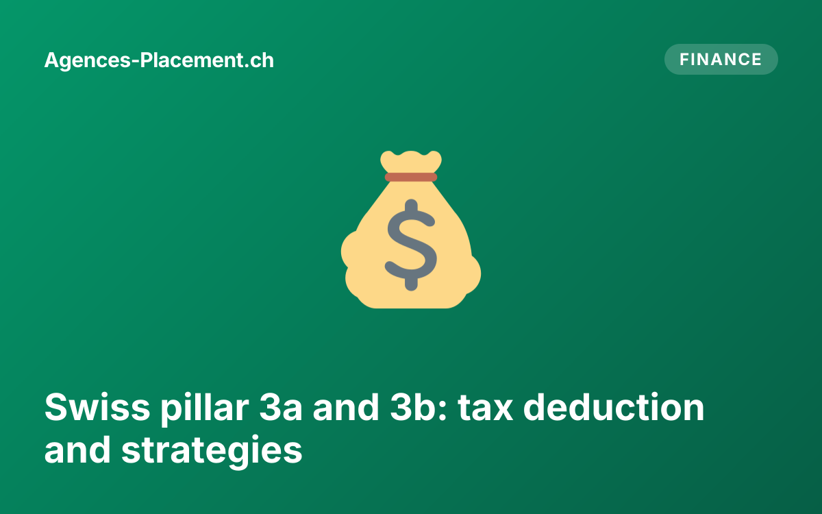 Swiss pillar 3a and 3b: tax deduction and strategies