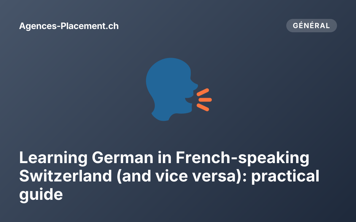 Learning German in French-speaking Switzerland (and vice versa): practical guide
