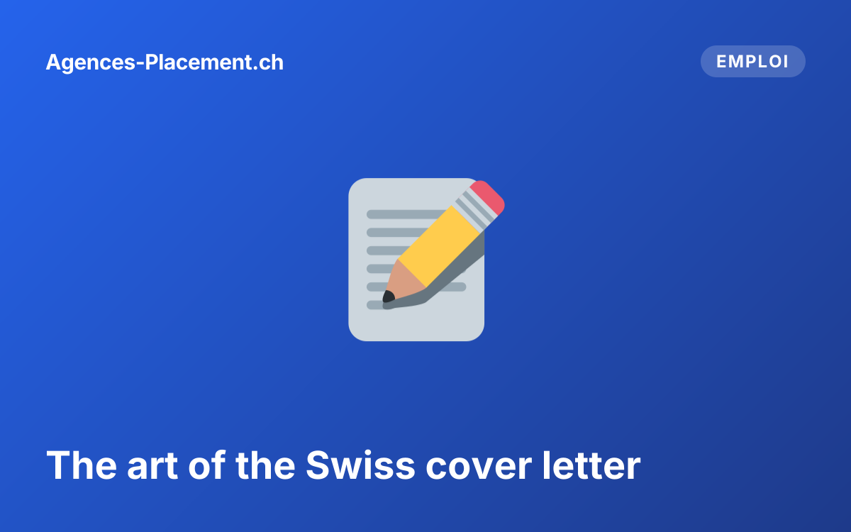 The art of the Swiss cover letter