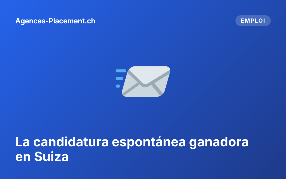 La candidatura espontánea ganadora en Suiza