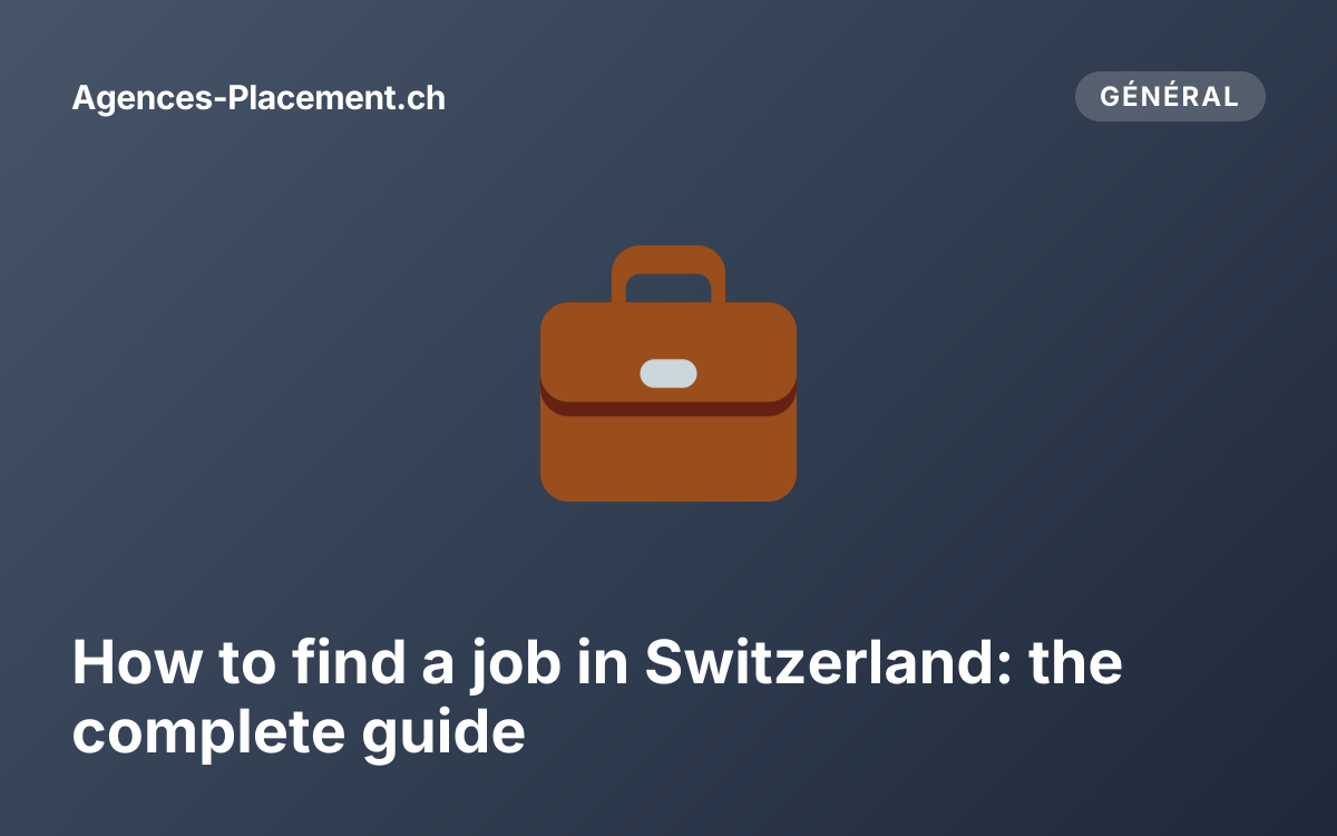 How to find a job in Switzerland: the complete guide