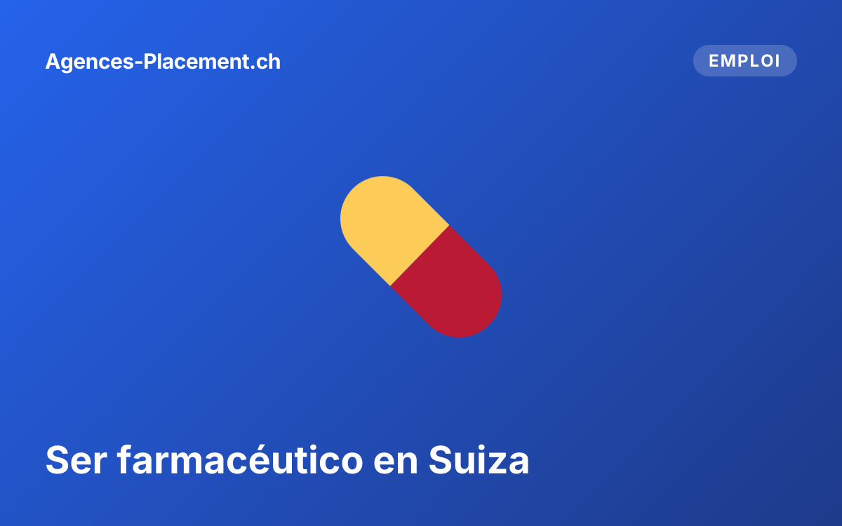 Ser farmacéutico en Suiza