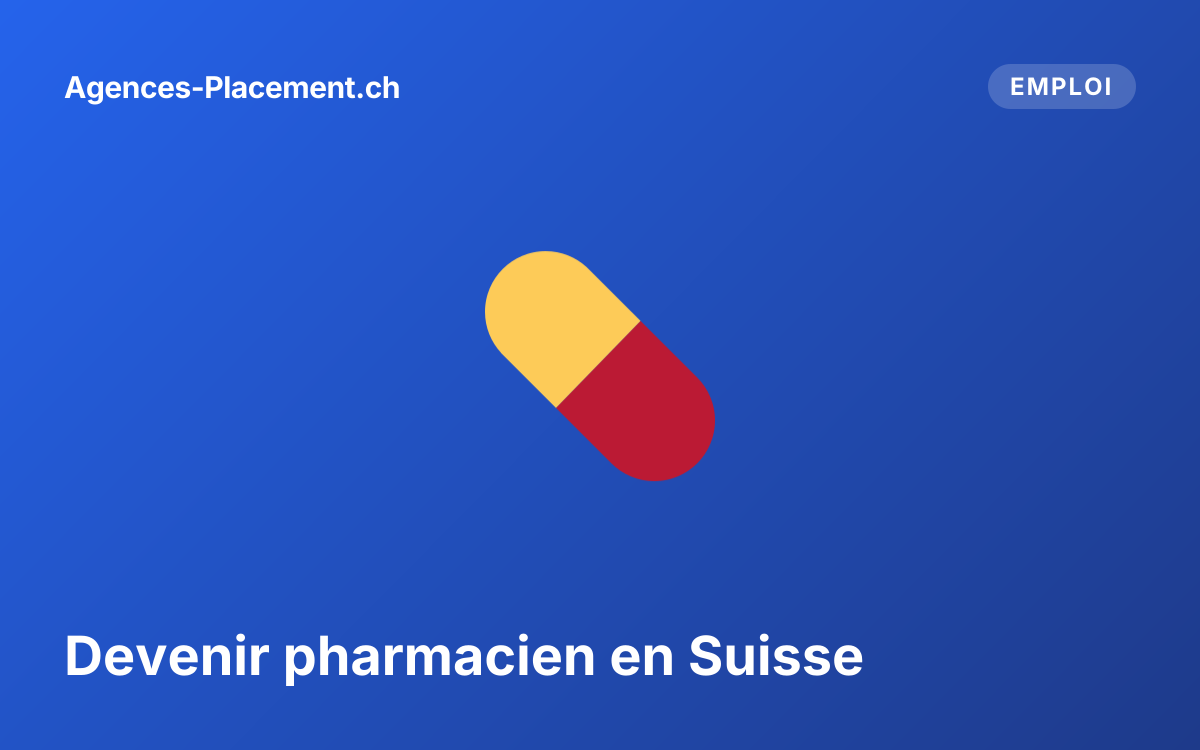 Devenir pharmacien en Suisse
