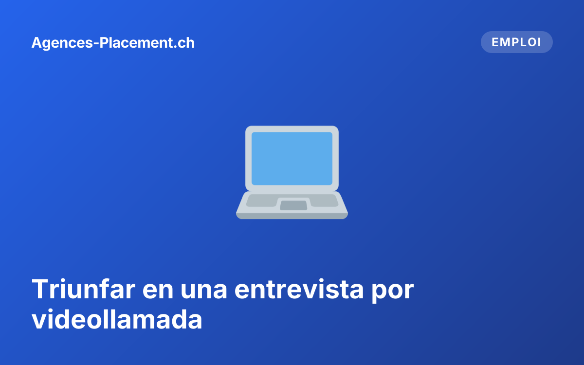 Triunfar en una entrevista por videollamada