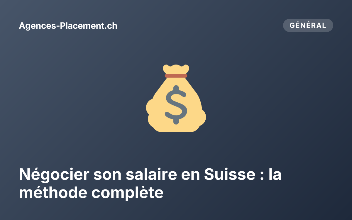 Négocier son salaire en Suisse : la méthode complète