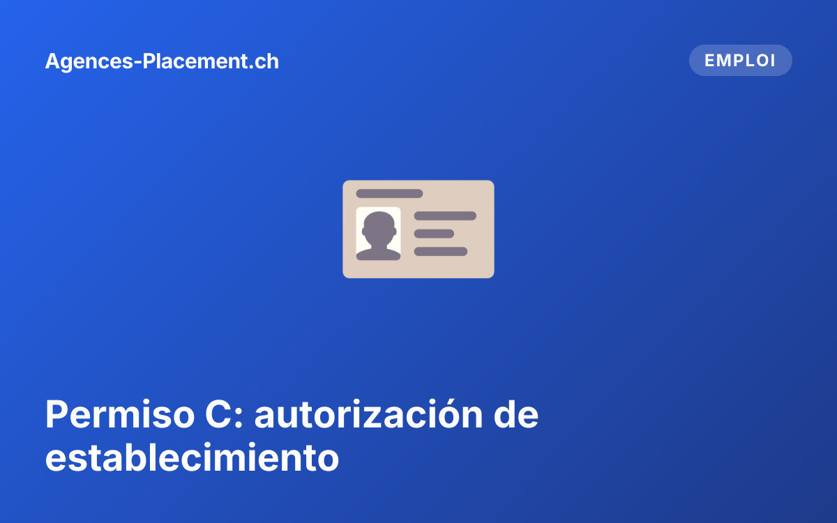 Permiso C: autorización de establecimiento