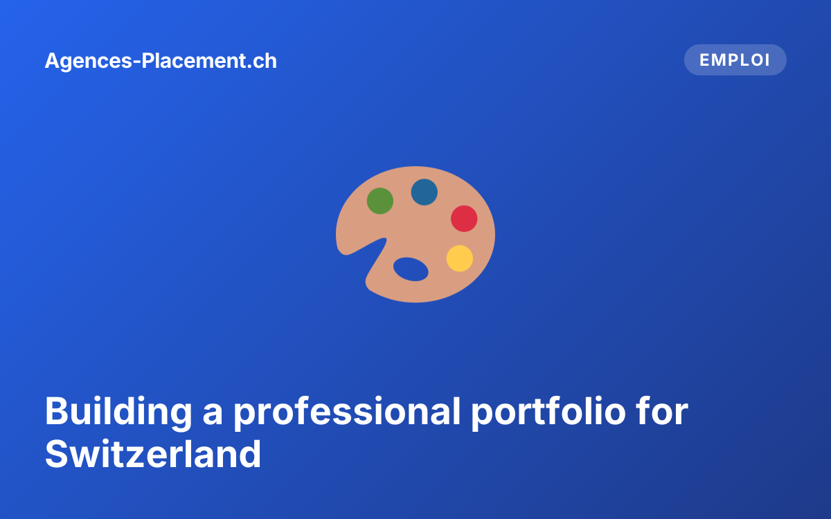 Building a professional portfolio for Switzerland