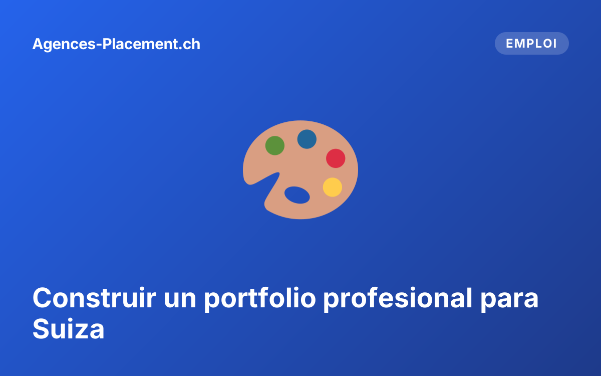 Construir un portfolio profesional para Suiza