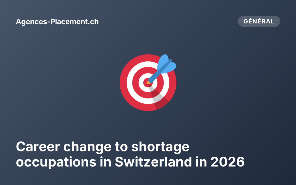 Career change to shortage occupations in Switzerland in 2026