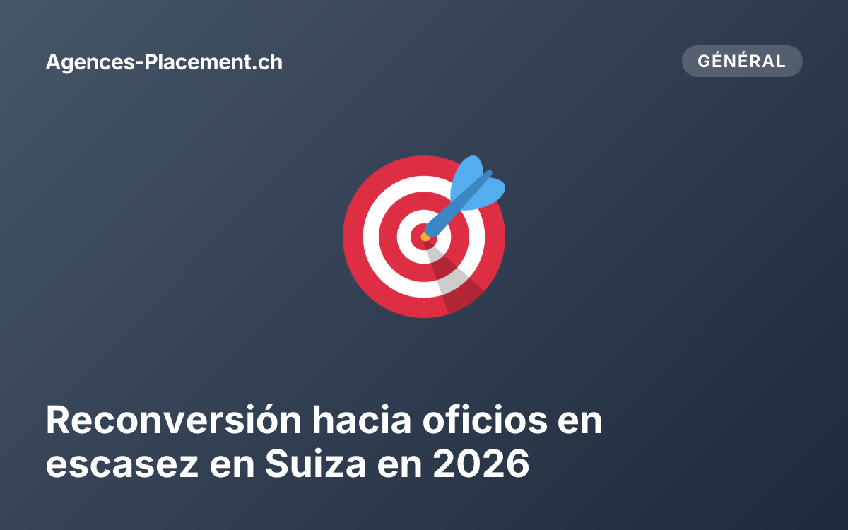 Reconversión hacia oficios en escasez en Suiza en 2026