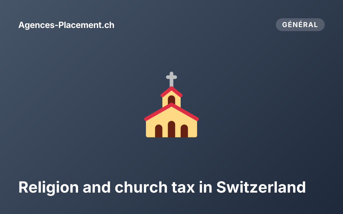 Religion and church tax in Switzerland