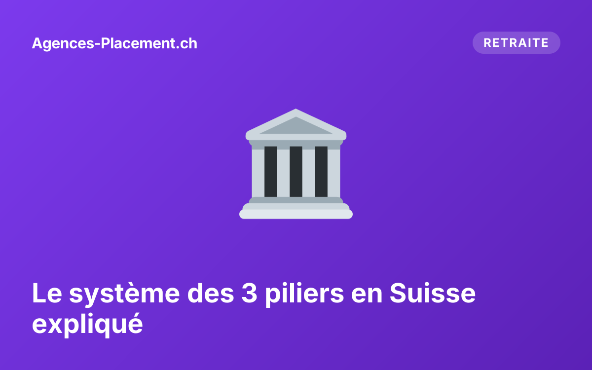Le système des 3 piliers en Suisse expliqué