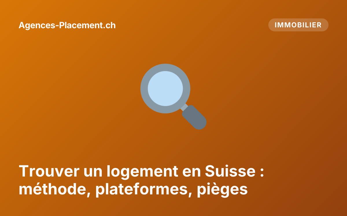 Trouver un logement en Suisse : méthode, plateformes, pièges